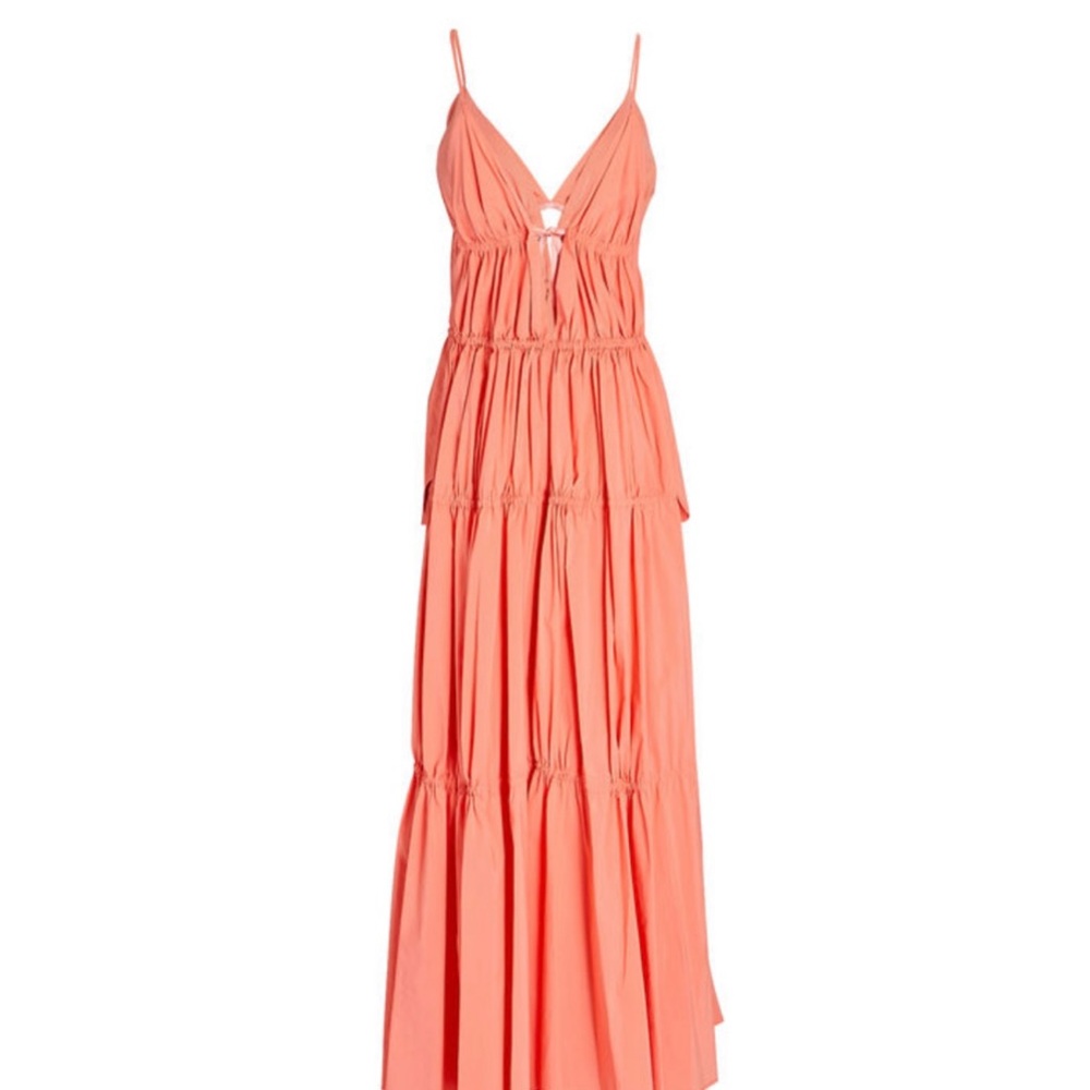 JONATHAN SIMKHAI
April Tiered Cotton Poplin Midi Dress